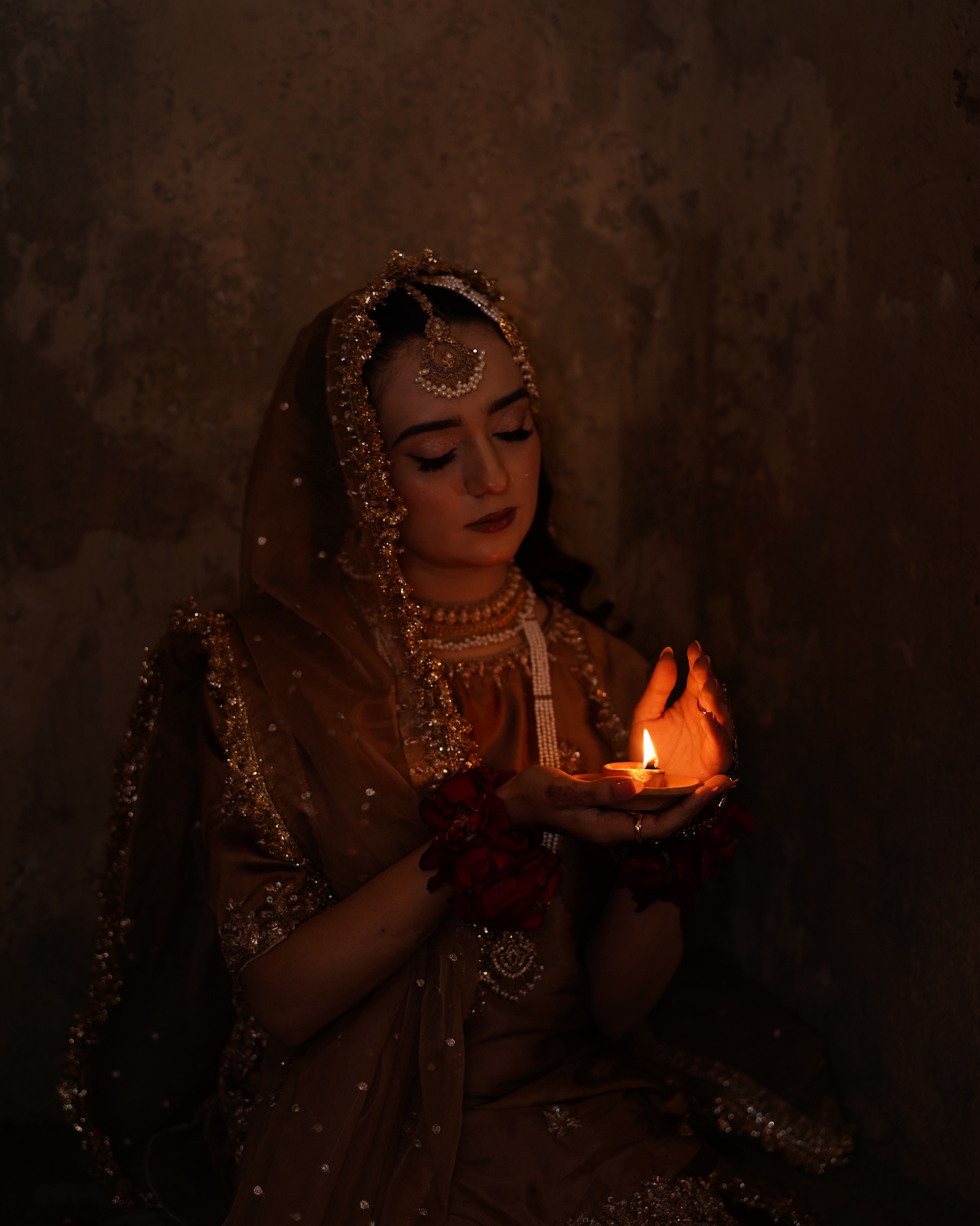 Elegant bride solo portrait reel captured by AM Productions wedding photographers in Islamabad and Rawalpindi